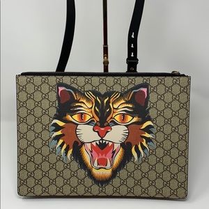 Authentic - new - rare- Gucci Angry Cat messenger